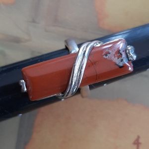 Vintage • red jasper ring